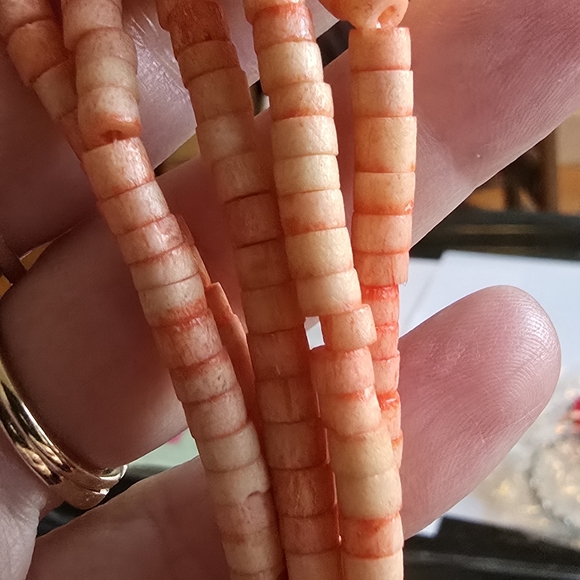 Vintage elephant necklace pink peach silver tone boho bohemian tribal - Picture 15 of 16